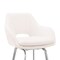 Armen Living Aura White Faux Leather and Brushed Stainless Steel Swivel 30" Bar Stool LCAUBABSWH30 - alternate 5